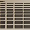 Modern Black Radiators Neatly Arranged On Wall For Home Heating