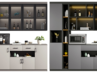 Modern Wine Cabinet Multi-function Wine Cabinet 3d model