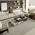 Modern Sofa Coffee Table Combination Sofa Coffee Table 3d model
