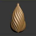 Golden Decorative Ornaments For Home Furniture With Heart Star And Striped Shapes
