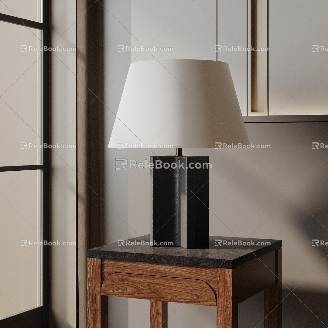 Modern table lamp 3d model