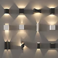 Modern Wall Lamps with Diverse Shapes and Black White Finishes for Home Decoration