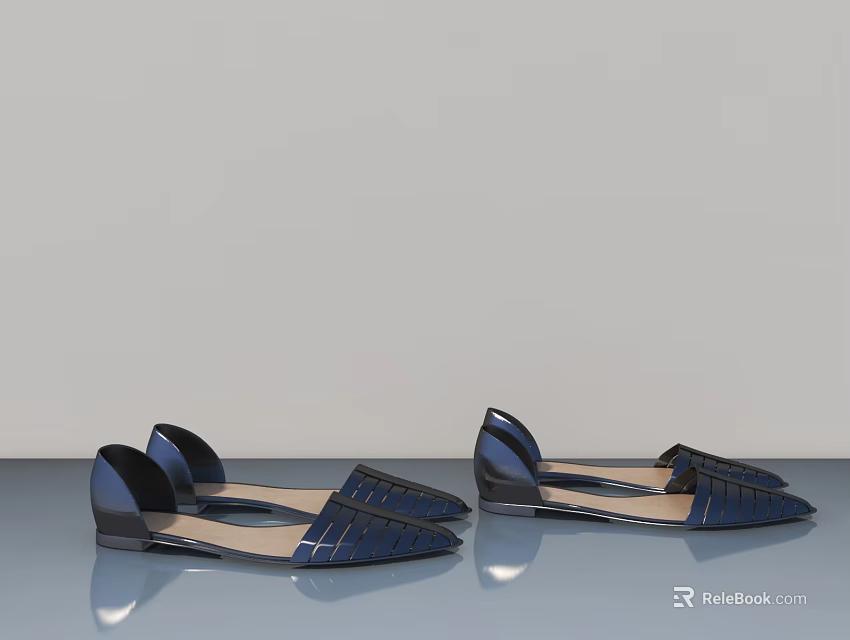 Modern Swing Door Design With Wooden Panel For Home Interior Use 3d model