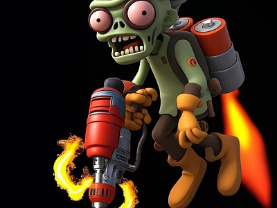 Plants vs Zombies 3d model