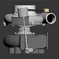 High Performance Turbocharger With White Design And Piping Structure For Automotive Engines