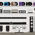 Diverse Musical Instruments and Art Supplies Collection with Brushes Paints Guitars and Canvas
