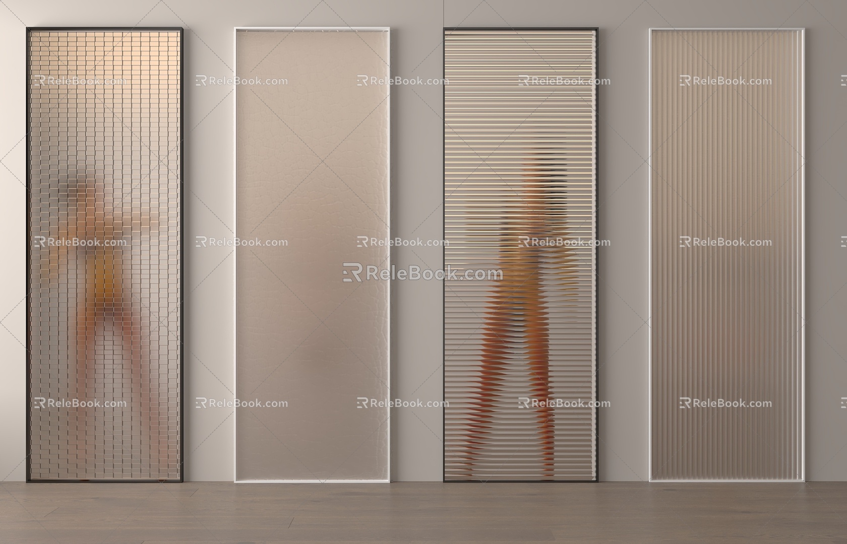 Glass partition 3d model