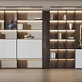 Modern bookcase 3d model