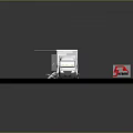 Shine Brand Mobile Service Truck With Extended White Platform And Stairs
