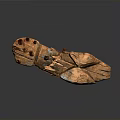 Reddish Brown Stone Sculpture Carving With Natural Texture And Irregular Shape Details