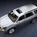 Silver Full Size SUV Exterior With Roof Rack Large Alloy Wheels And Sleek Lines
