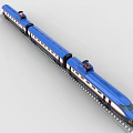 Lego toy building blocks high-speed train high-speed train 3d model