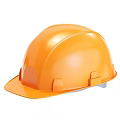 Bright Orange Safety Helmet With High Visibility Design For Work Environments 3d model