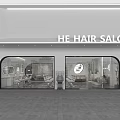 Modern Beauty Salon Interior With Hair Styling Chairs Reception Desk Mirrors And Plants
