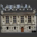 Smart Machine Crafted European Ancient Building Model With Spire Roof Stone Wall And Wooden Door