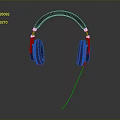 Black Over Ear Headphones With Red Accents Wired Design For Superior Audio Experience