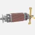 Blue Industrial Electric Motor with Cooling Fins Terminal Box and Lifting Ring