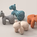 Cute Animal Shaped Soft Children's Chairs with Various Colors for Kids Playroom