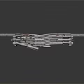 Industrial Metal Equipment Components With Curved Bars And Support Rods