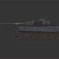 Modern Tank Light Tank Light Armored World War II Tank 3d model