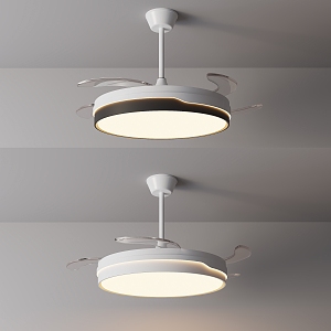 Fan light 3d model