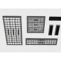 Grille Lights in Various Designs Such as Rectangular and Square Ceiling Lighting Fixtures