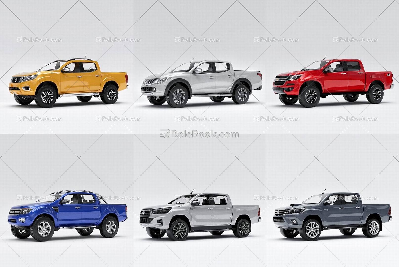 Hyundai Pickup Pickup Car 3d model