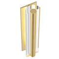 Sleek Modern Gold Wall Lamp With Metal Frame For Indoor Lighting Design