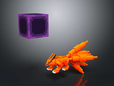 Nine-tailed fox cartoon nine-tailed fox cartoon fox cartoon fox props fox props 3d model