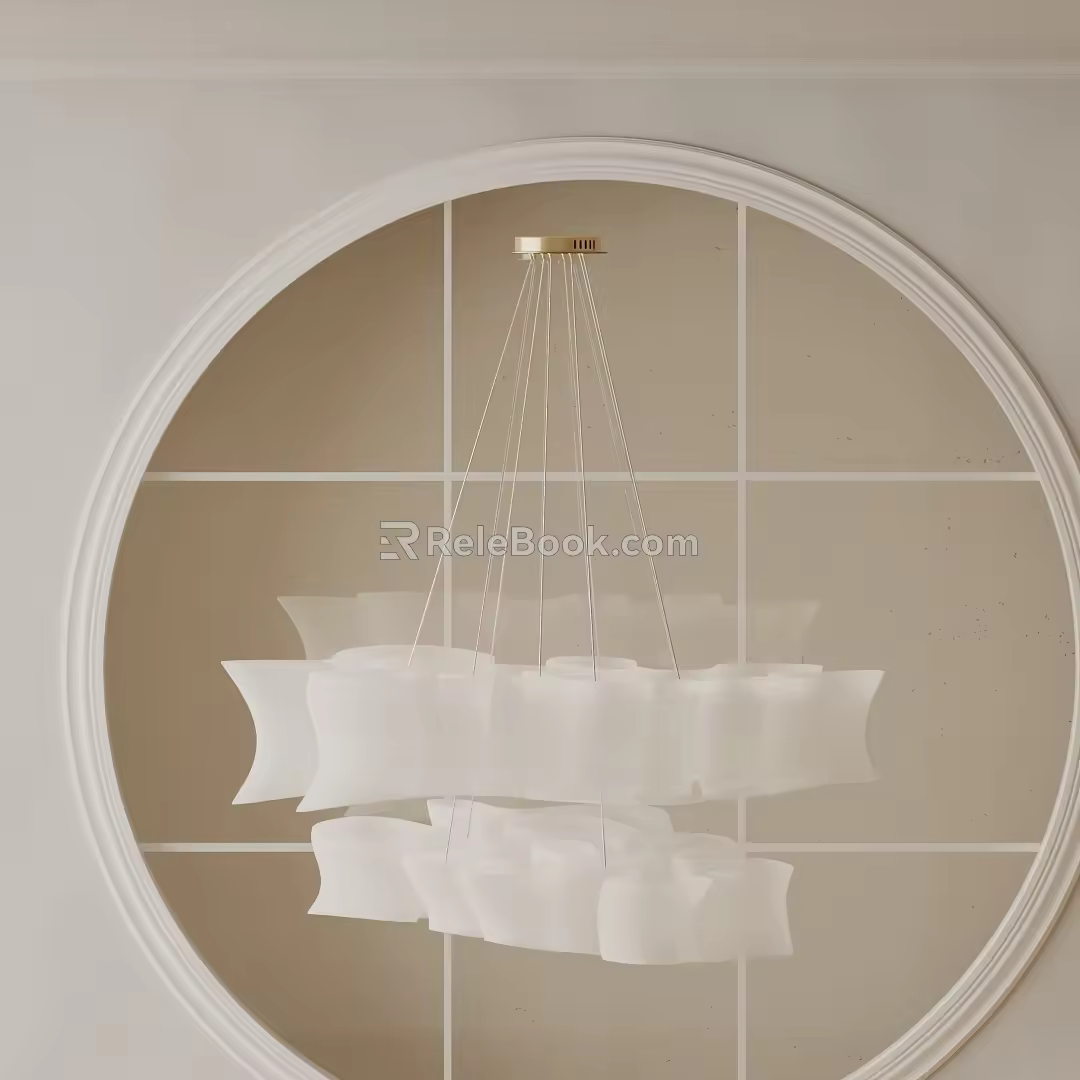Modern chandelier 3d model
