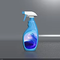 Blue Plastic Household Cleaning Spray Bottle For Daily Home Cleaning Use