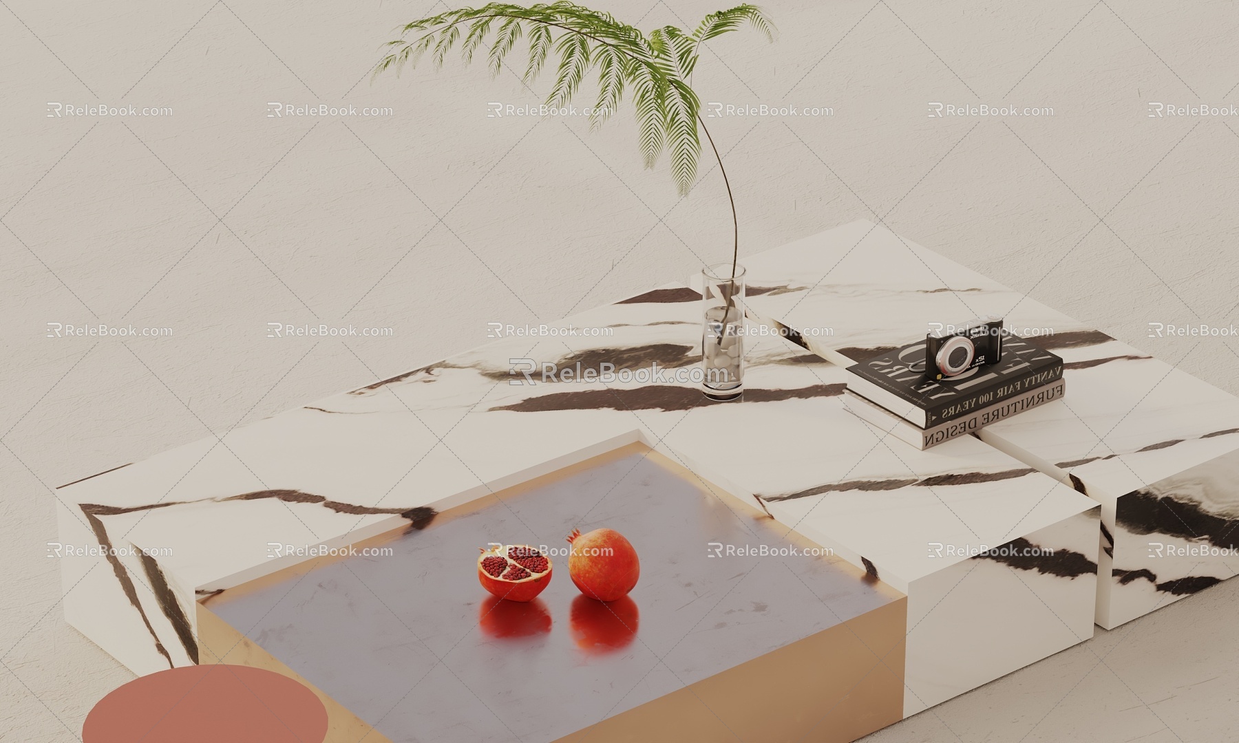 Modern coffee table 3d model