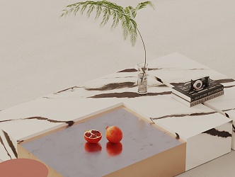 Modern coffee table 3d model