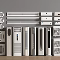 Various Air Conditioners And Fans Including Wall Mounted Standing Window Units On