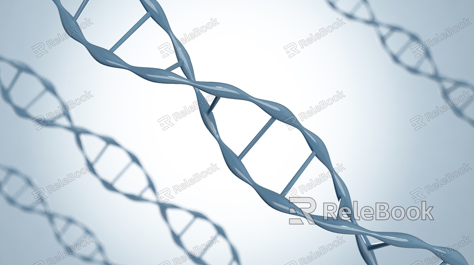 Modern DNA Gene Helix Structure model