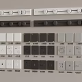Various Types Of Electrical Switches And Sockets In White Black Gray Designs