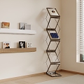 Bookshelf Magazine Rack 3d model