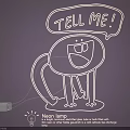 Creative Neon Lamp Combination with Cartoon Cat Shape and TELL ME Speech Bubble