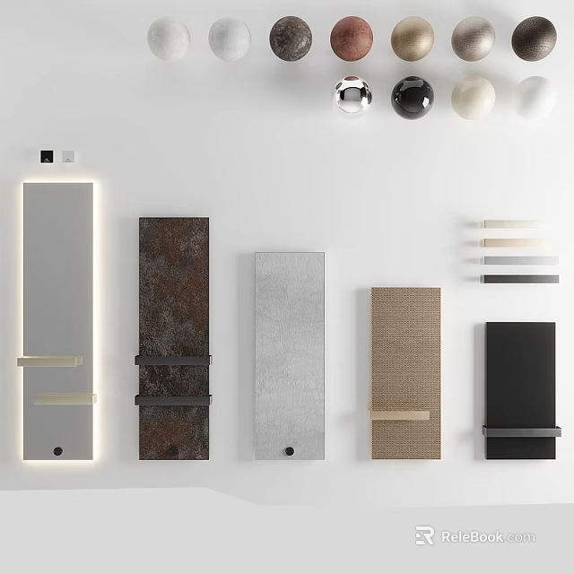 Modern Wall Lamps With Various Materials And Rectangular Designs For Home Decor 3d model