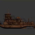 Modern And Rusty Old Water Vehicles 3D Models With Detailed Structures