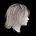 Elegant Jewelry Accessories Display On Human Head Model With Light Short Hair And Black Background