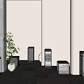 Modern Outdoor Garden Lights With Wooden And Metal Frames For Decorative Use