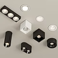 Downlight Spotlight Combination 3d model