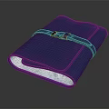 Modern Notebook Smoke Pipe Bag Book 3d model