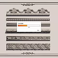 Ornate Gypsum Cornice with Various Decorative Patterns for Interior Design