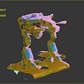 Robot Assistant Small Robot Butler Robot Butler Figure Game Figure 3d model