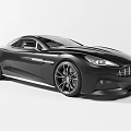 Black Sports Car With Sleek Design Modern Exterior And Large Alloy Wheels