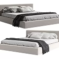Double bed 3d model