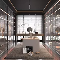 Modern Cloakroom 3d model
