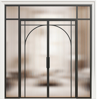 glass door glass entrance door 3d model